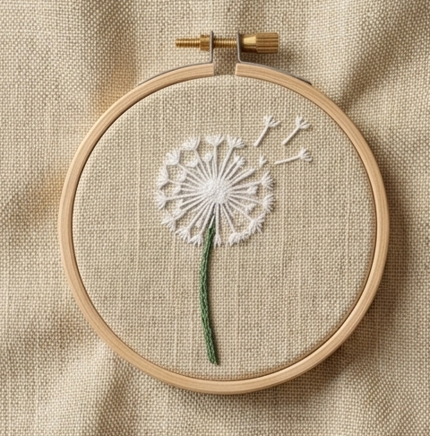 Printable Stick & Stitch Floral Hand Embroidery Pattern Set (8 Designs)