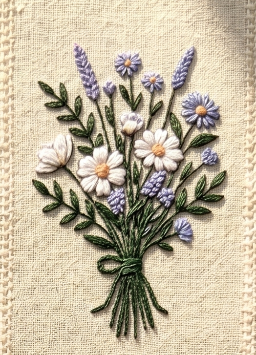 Mini Floral Bouquet Hand Embroidery Pattern PDF Bundle (8 Designs)