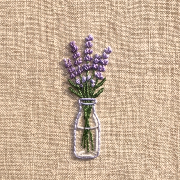 8 Mini Floral Hand Embroidery Kit (Printed Linen & Threads Included)