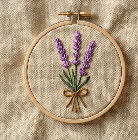Printable Stick & Stitch Floral Hand Embroidery Pattern Set (8 Designs)