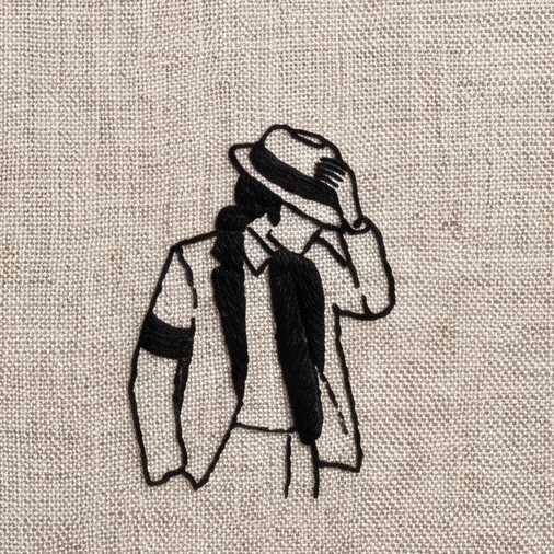 Iconic Pop Star Dance Poses Hand Embroidery Pattern (Set of 8)