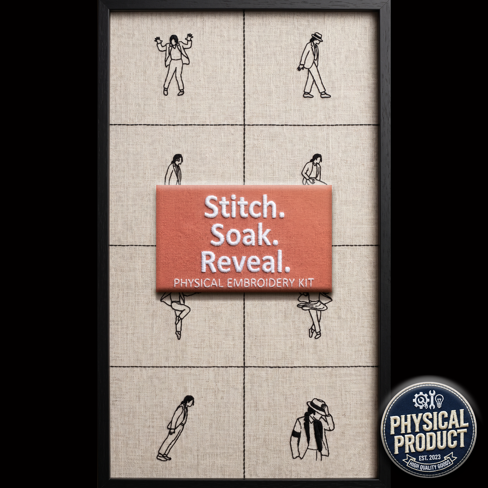 King of Pop: 8 Iconic Poses Embroidery Kit